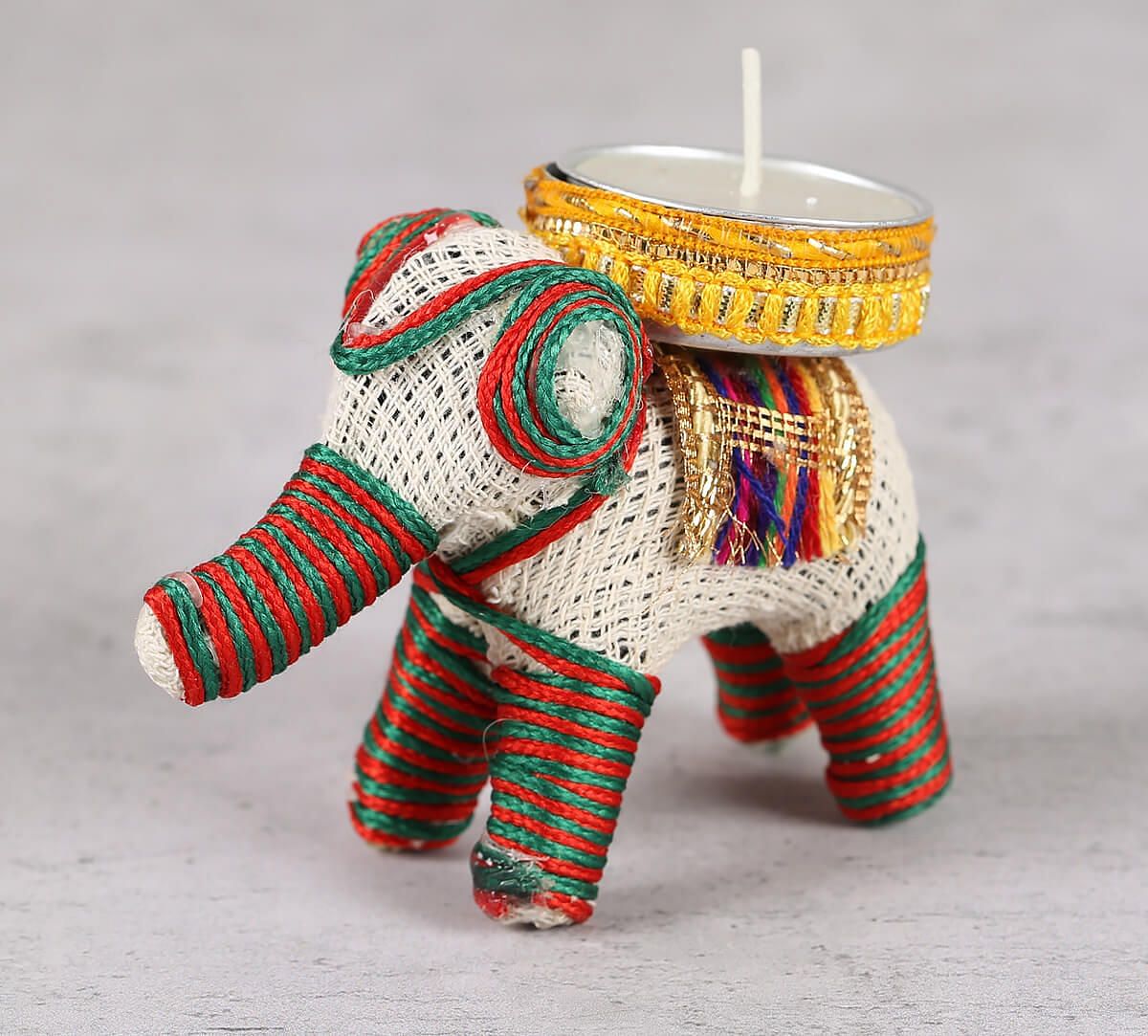 India Circus Tusker Tea Light Holder