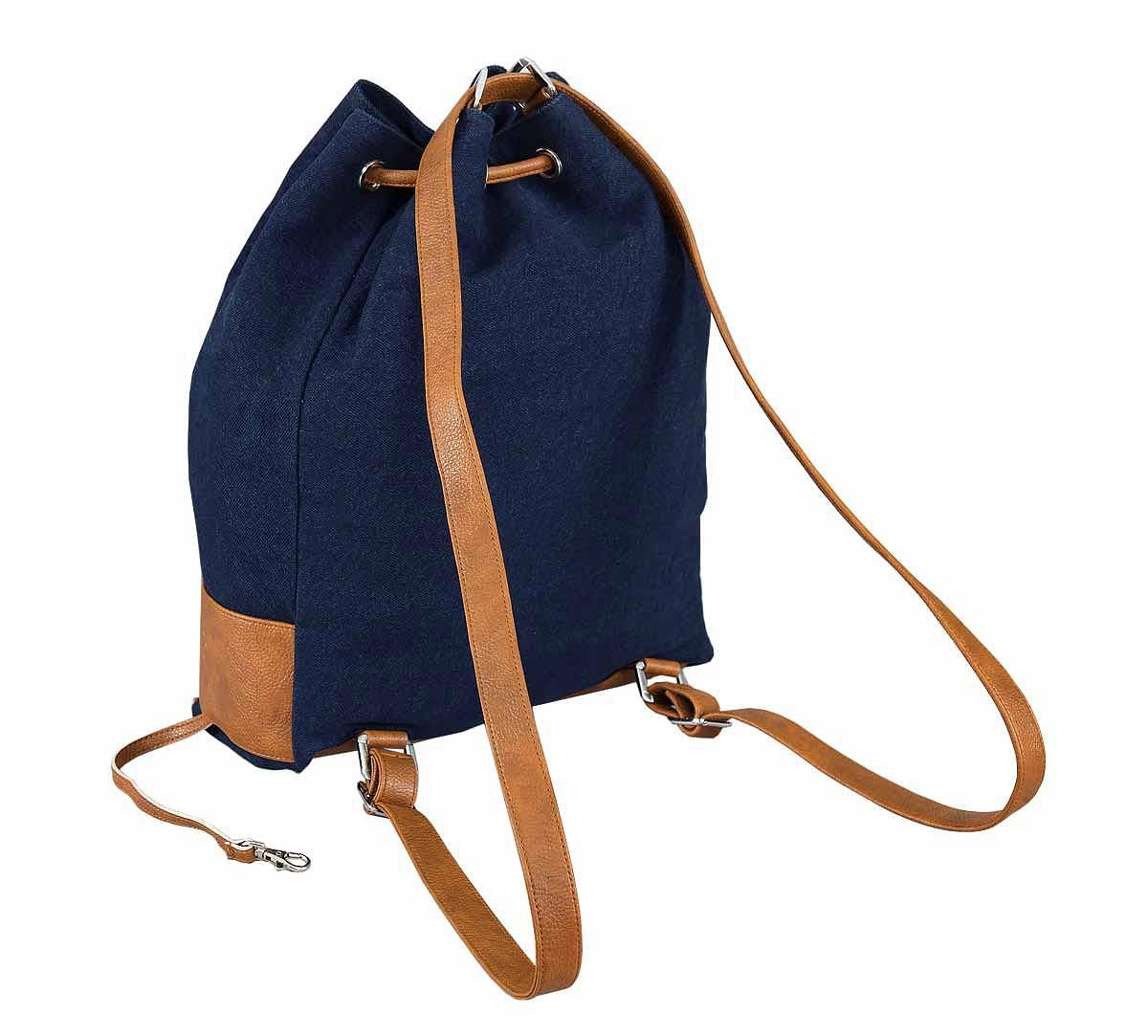 India Circus Ultramarine Tracery Denim Hobo Bag