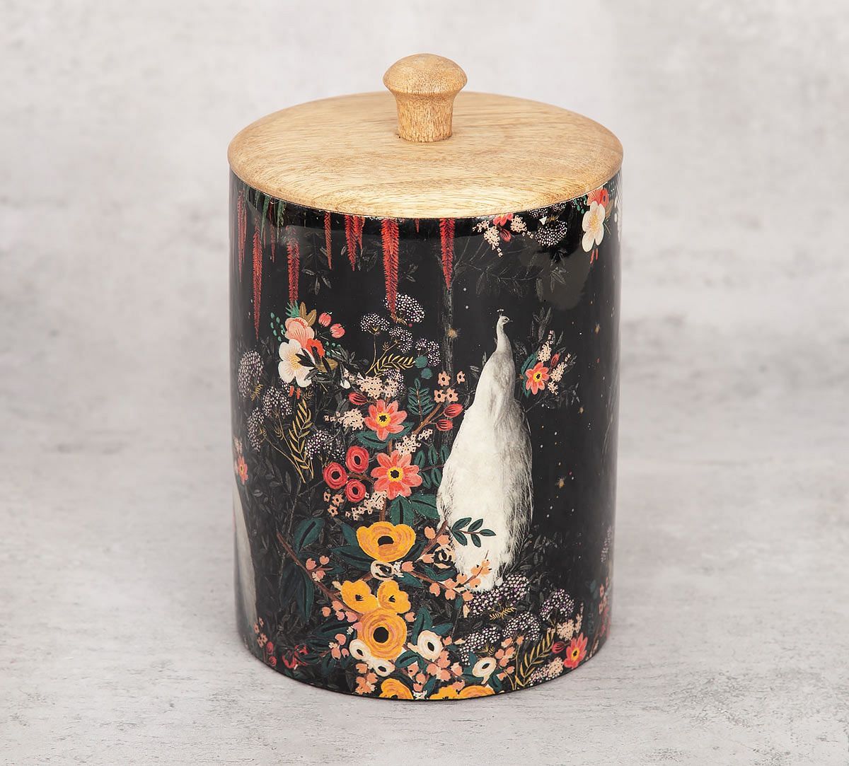 India Circus Vintage Spring Medium Wooden Jar