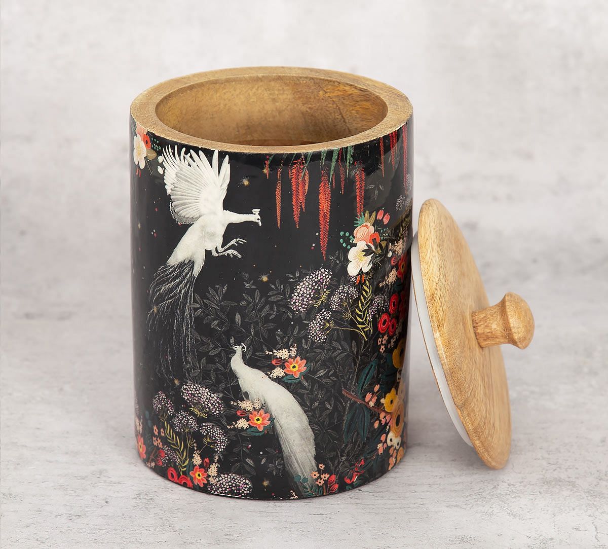 India Circus Vintage Spring Medium Wooden Jar