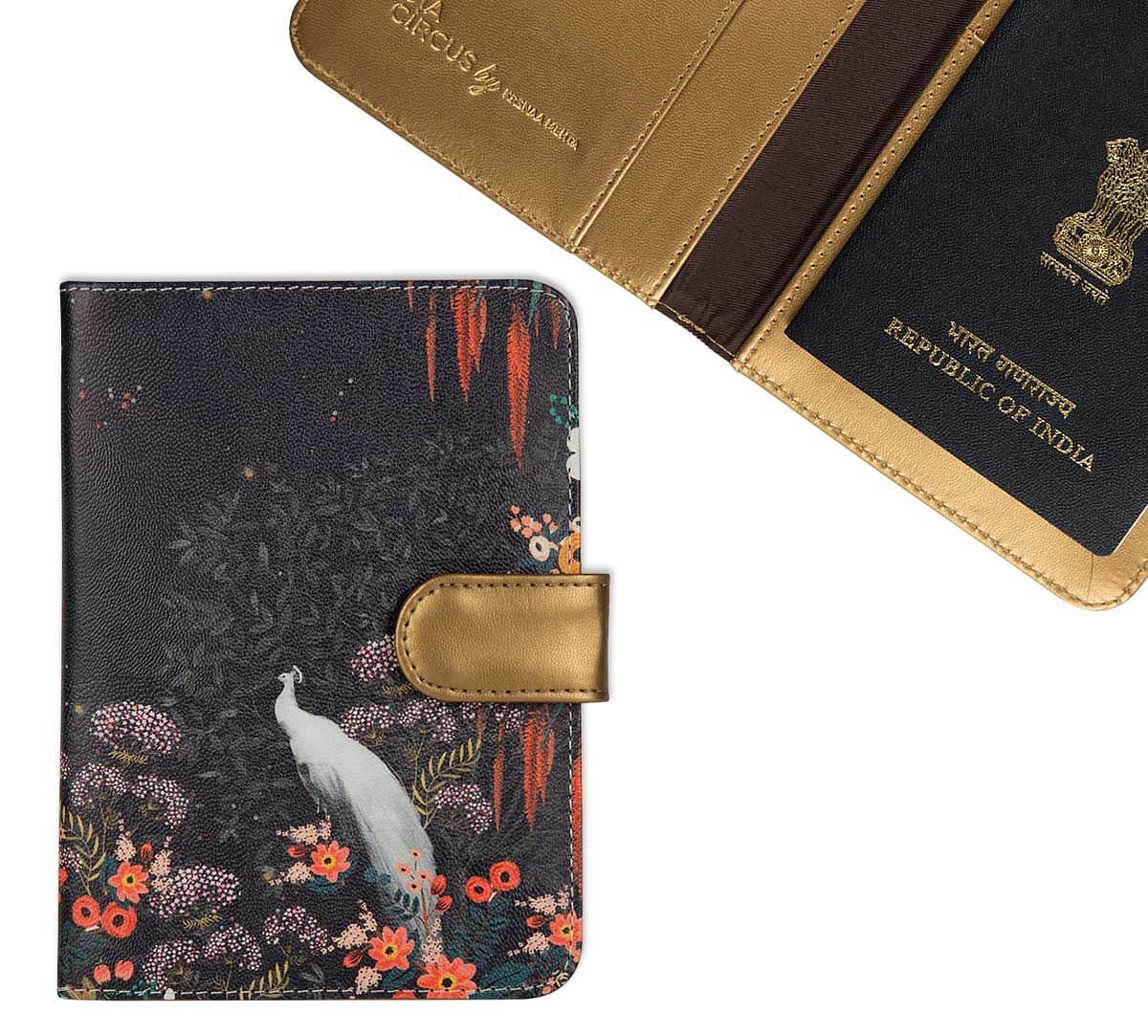 India Circus Vintage Spring Passport Cover