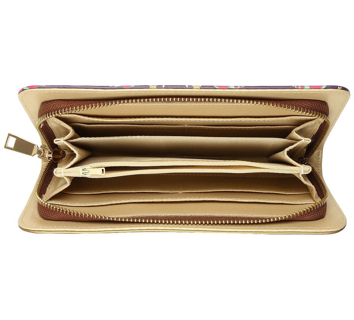 India Circus Violet Mastodon's Jamboree Ladies Zipper Wallet