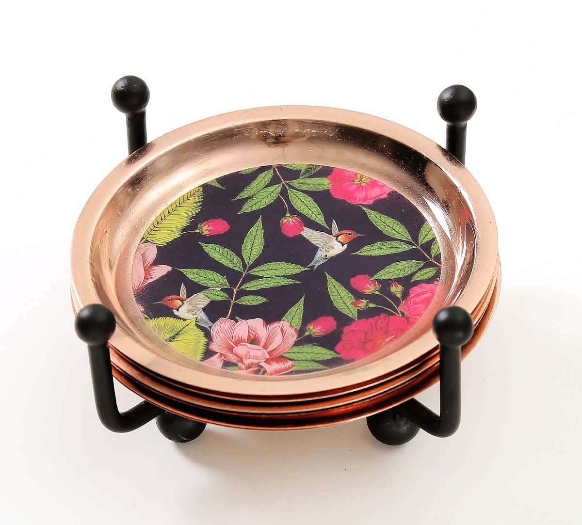 India Circus Warbled Verdure Coaster Set of 6