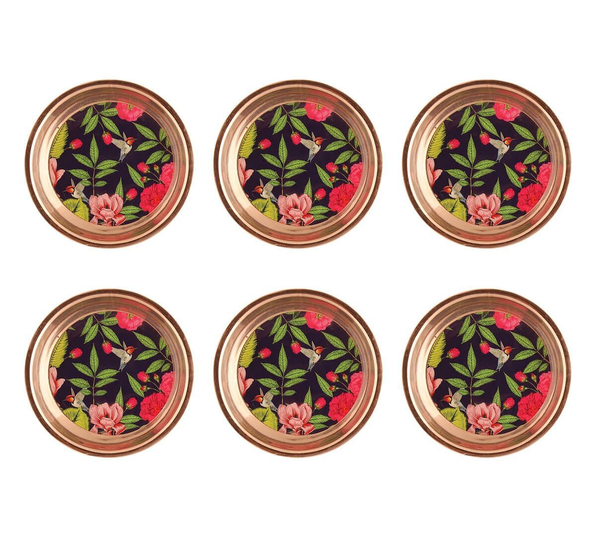 India Circus Warbled Verdure Coaster Set of 6