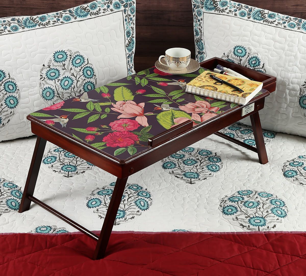 India Circus Warbled Verdure Laptop Table