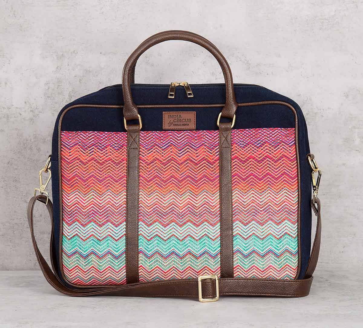 India Circus Waves of Chevron Laptop Bag