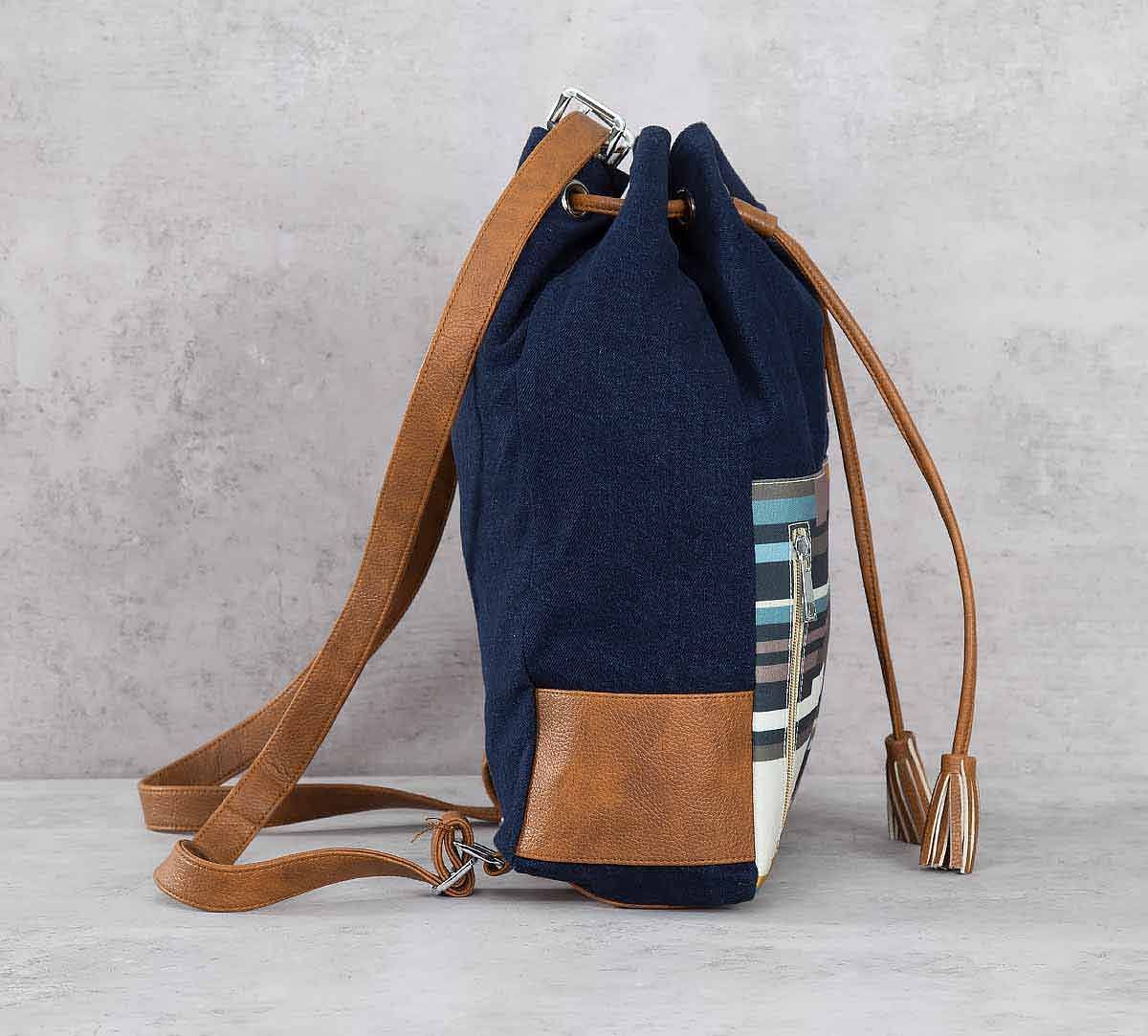 India Circus Weaves of Blarney Denim Hobo Bag