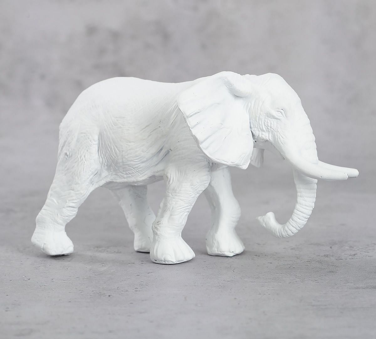 India Circus White Baby Elephant Figurine