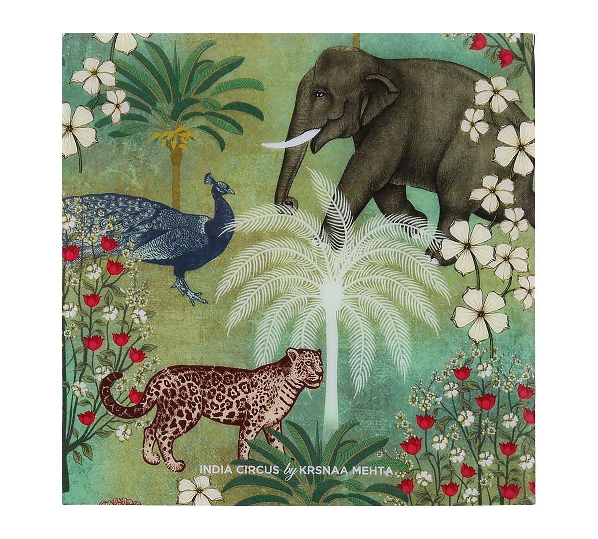 India Circus Wildlife Safari MDF Table Coaster Set of 6