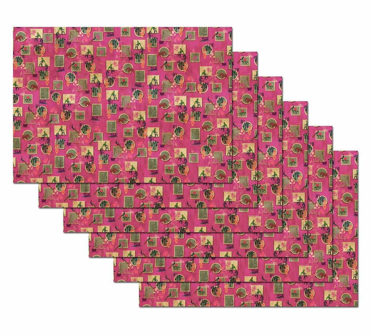 India Circus Wildlife Stamps Gift Wrapping Paper