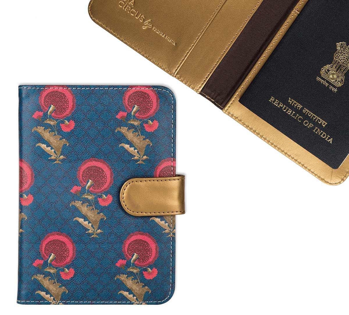 India Circus Yale Flower Regalia Passport Cover