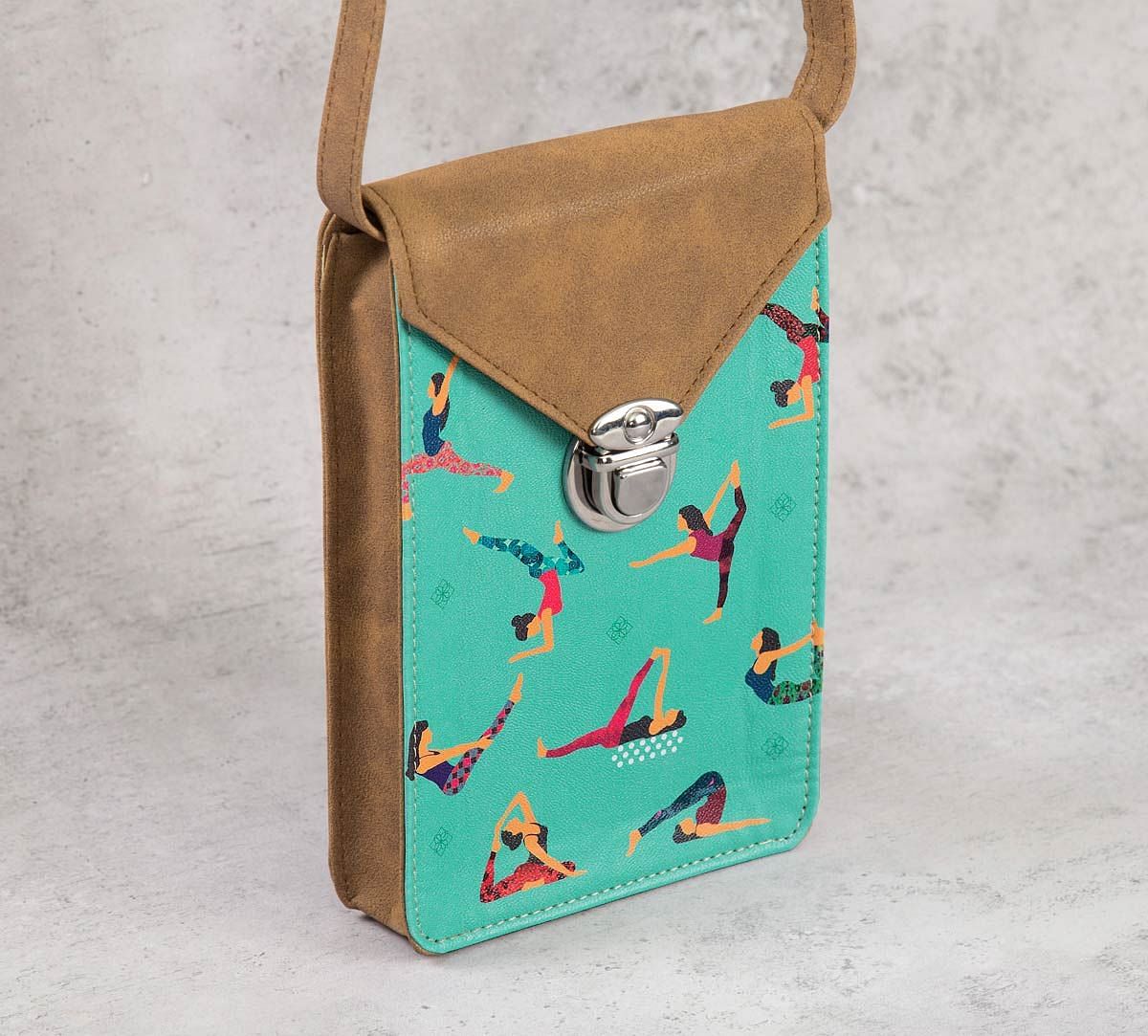 India Circus Yoga Emoji Mobile Sling Bag