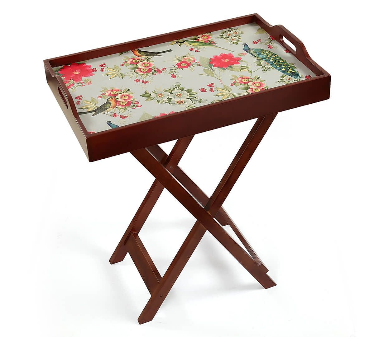 India Circus by Krsnaa Mehta Feathered Garden Tray Table