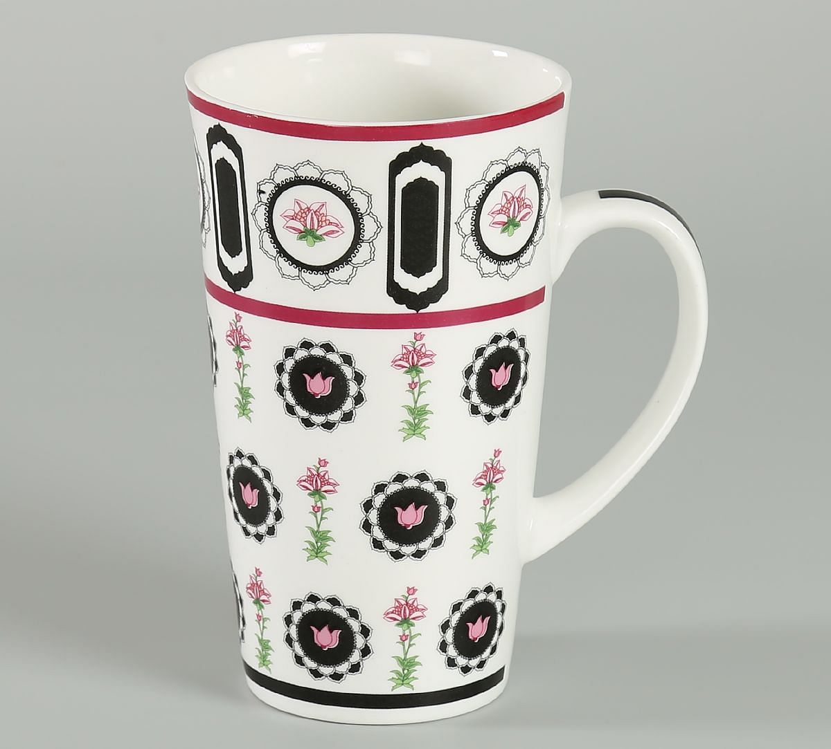 India Circus Appliqued Harmony Conical Mug (Set of 2)