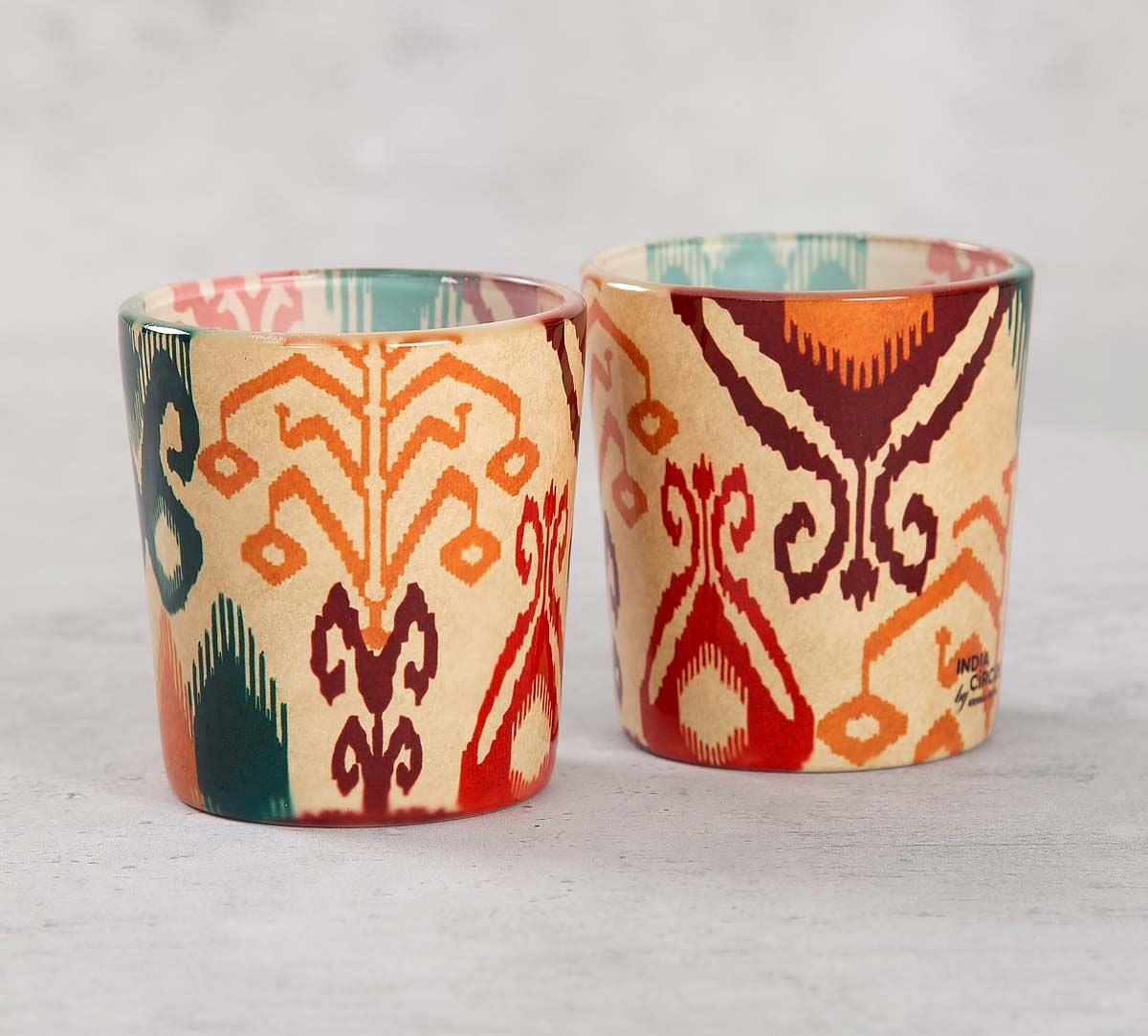 India Cirucs Flirtatious Flowers Tea Light Holder Set of 2