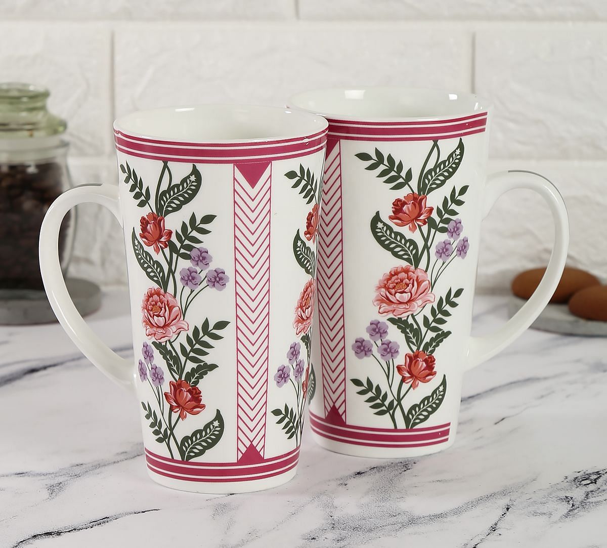 India Circus Verdure Mystery Conical Mug (Set of 2)