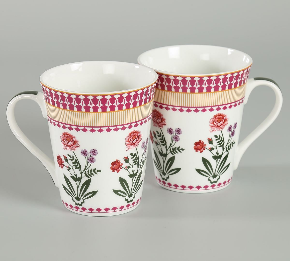 India Circus Verdure Mystery Zing Mug (Set of 2)