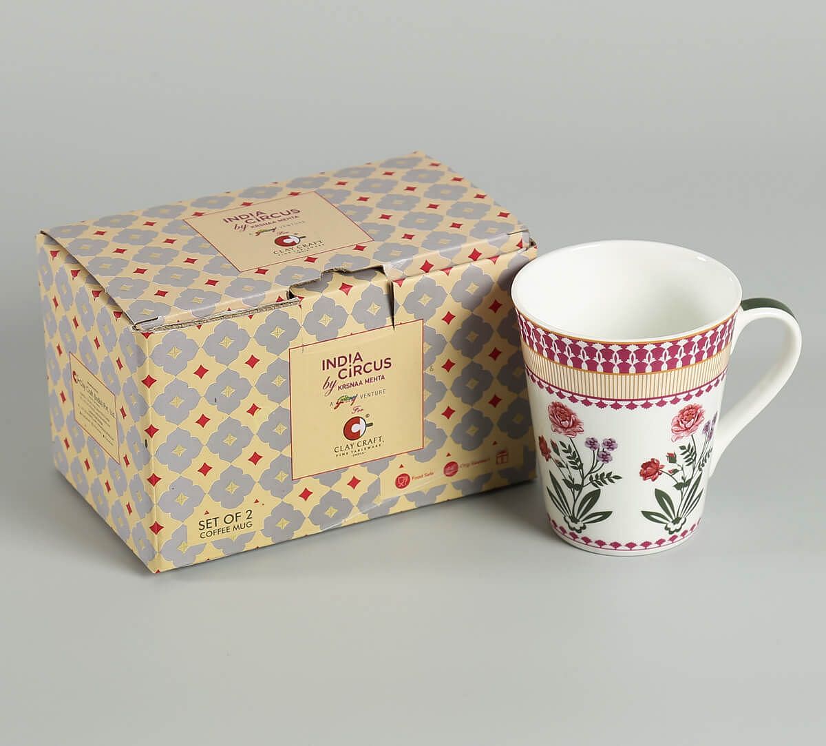 India Circus Verdure Mystery Zing Mug (Set of 2)