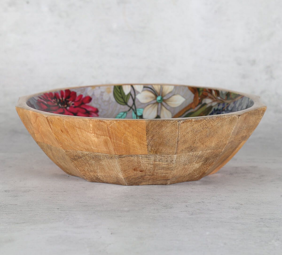 India Cricus by Krsnaa Mehta March Of The Blossoms Big Wooden Bowl