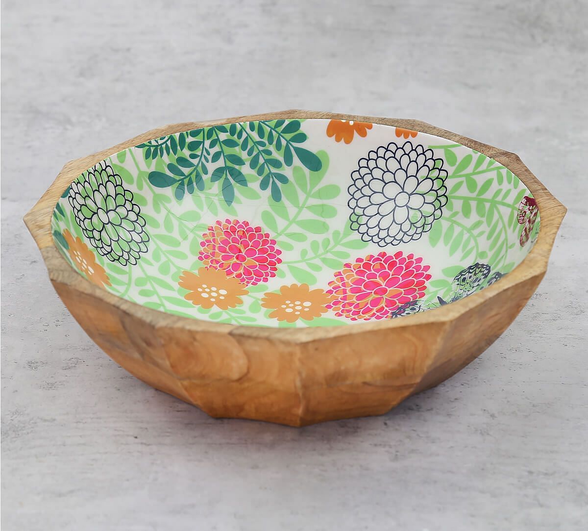 India Cricus by Krsnaa Mehta Monarch's Cadence Big Wooden Bowl