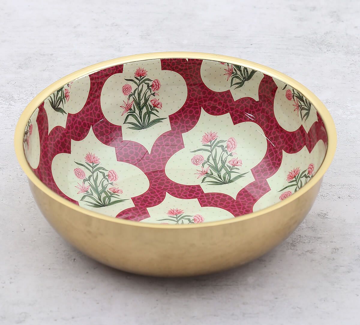 India Circus by Krsnaa Mehta Poppy Flower Scarlet Steel Bowl