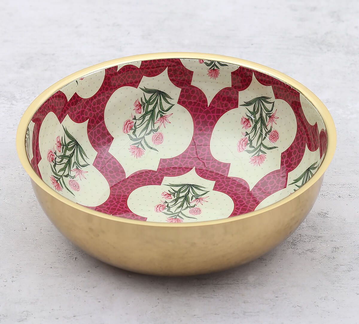 India Circus by Krsnaa Mehta Poppy Flower Scarlet Steel Bowl