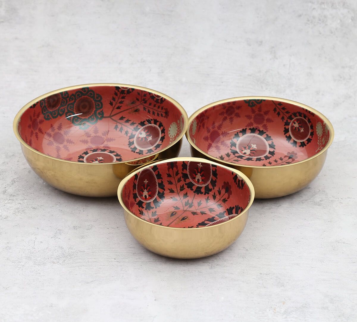 India Circus by Krsnaa Mehta Raceme Rosettes Steel Bowl