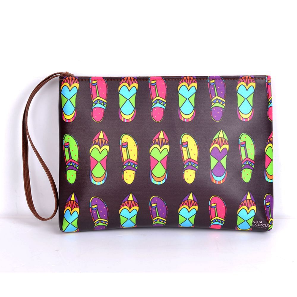 Jalebi Funky Slippers Utility Pouch