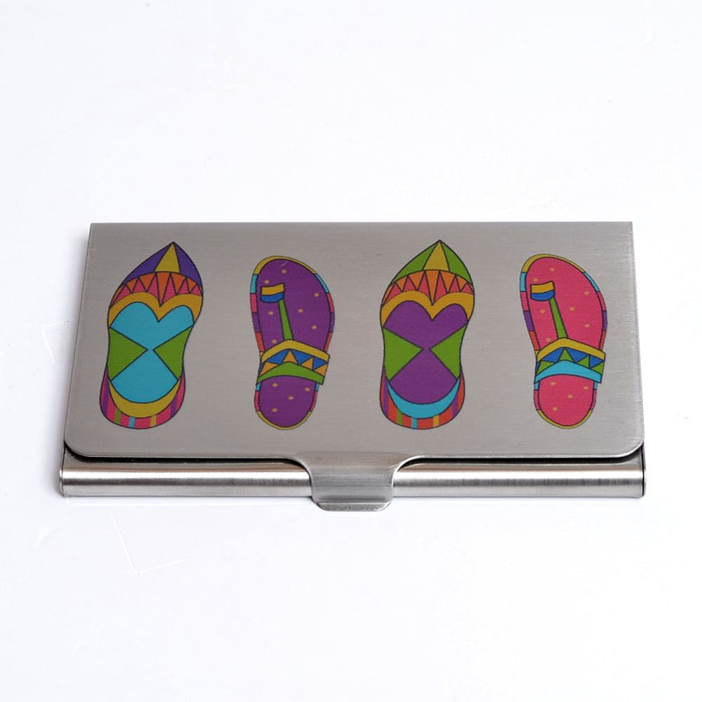 Jalebi Funky Slippers Visiting Card Holder