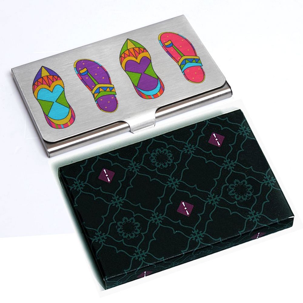 Jalebi Funky Slippers Visiting Card Holder