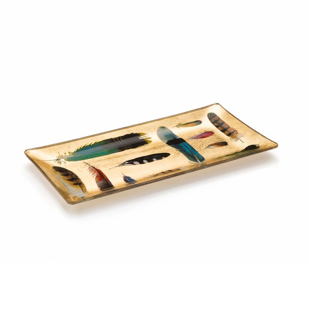 Kuheli Floating Feathers Decorative Platter