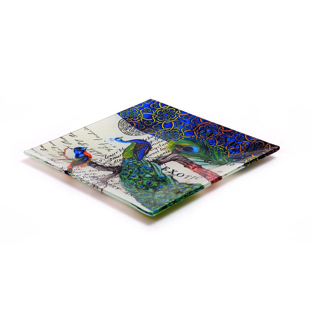 Kuheli Paradise Of Peacocks Decorative Platter