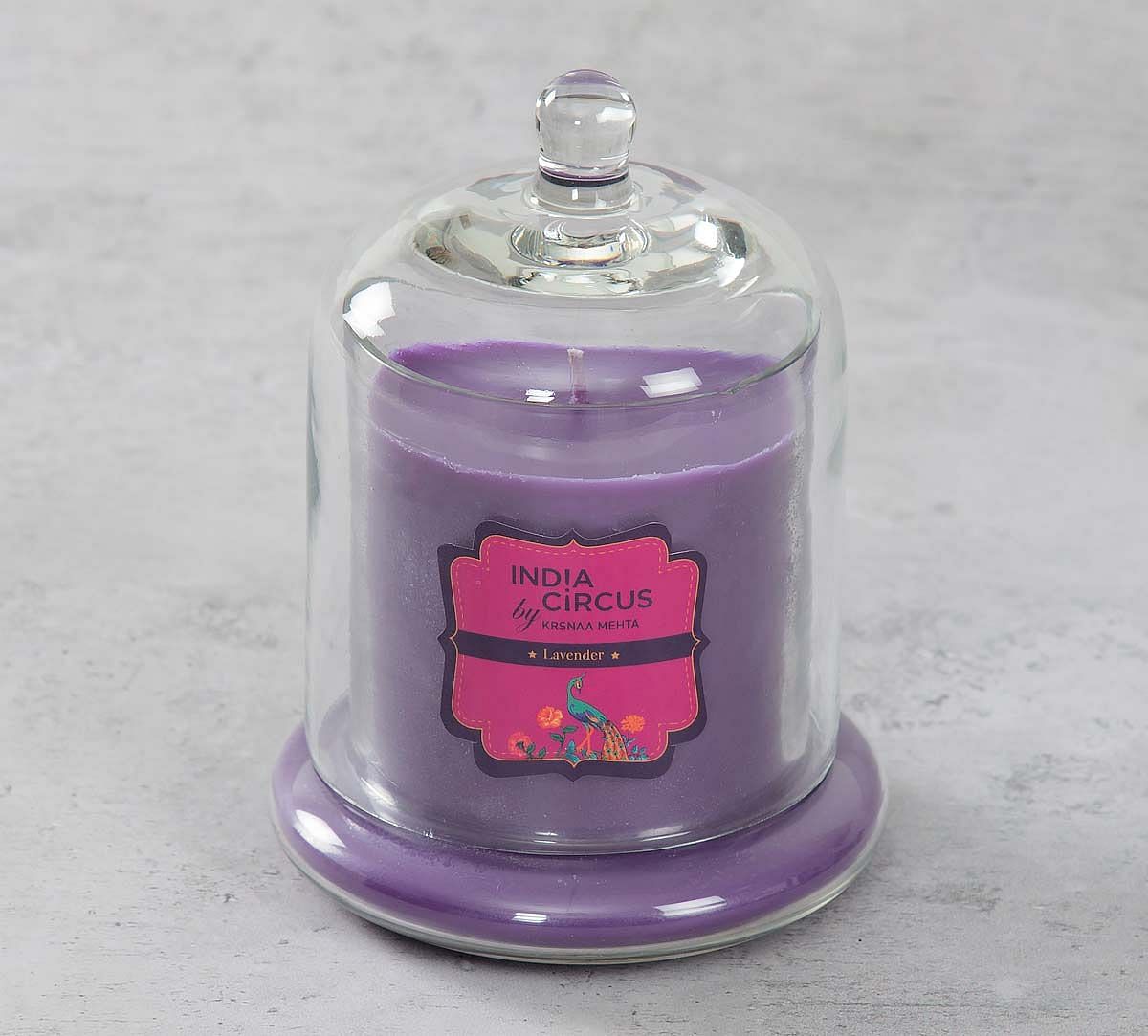 India Circus Lavender Glass Jar Scented Candle