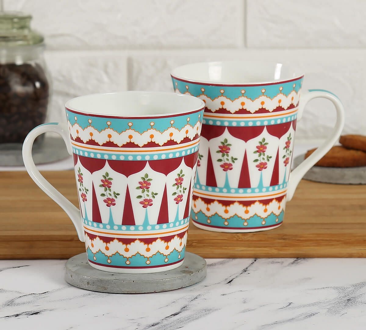 India Circus Magenta Quirk Zing Mug Set of 2