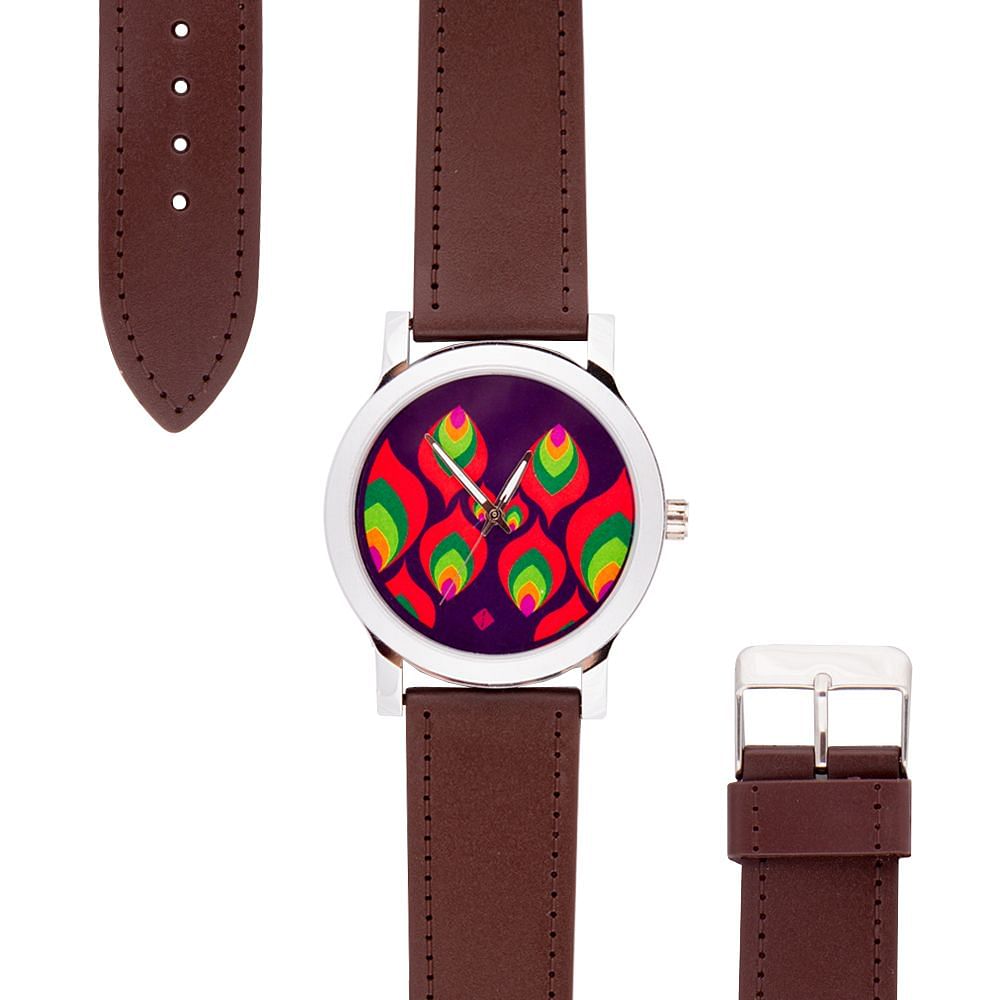 Multi-coloured Leaf Motif