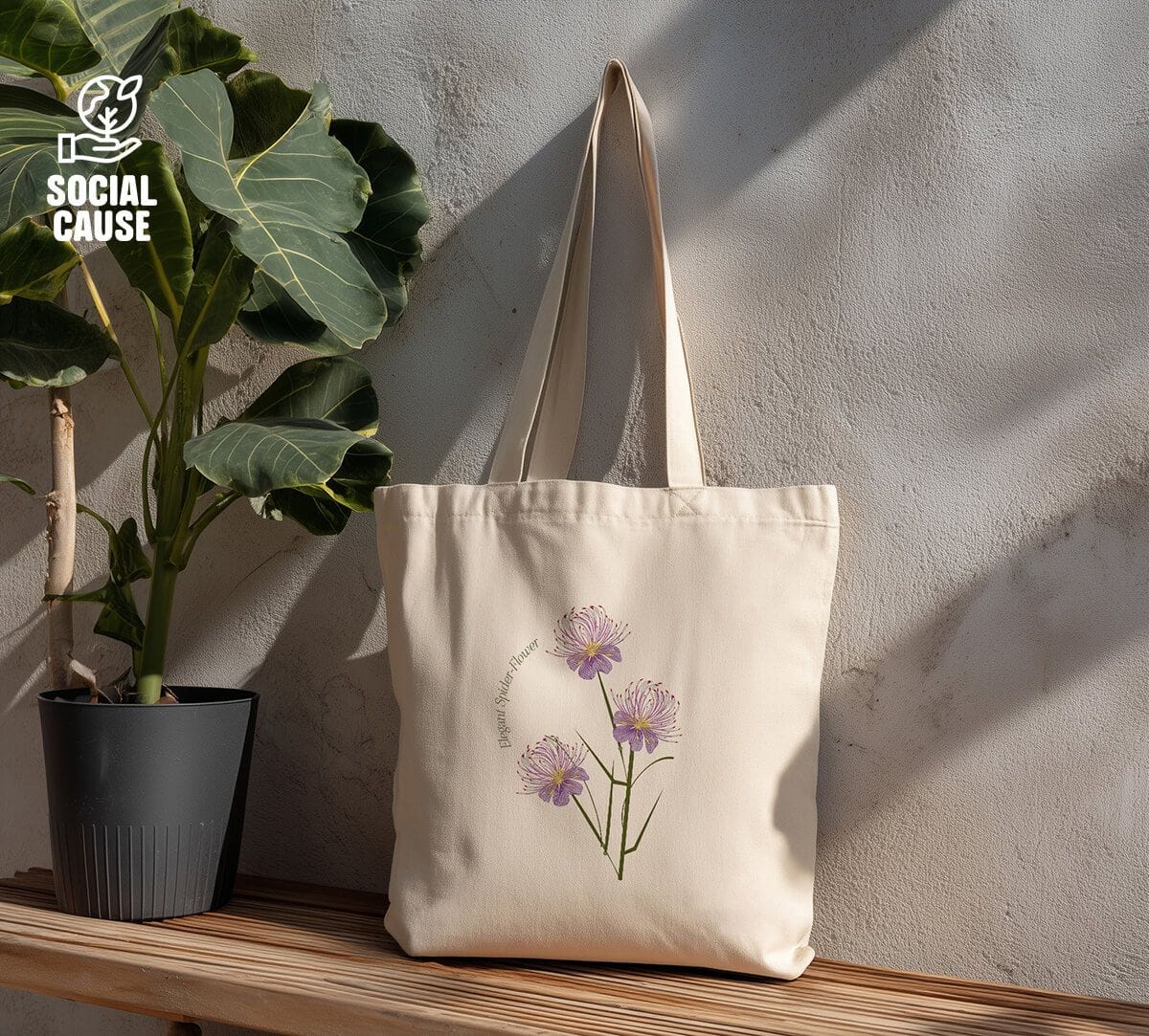 NGCPR Collection-Elegant Spider Flower Jhola Bag