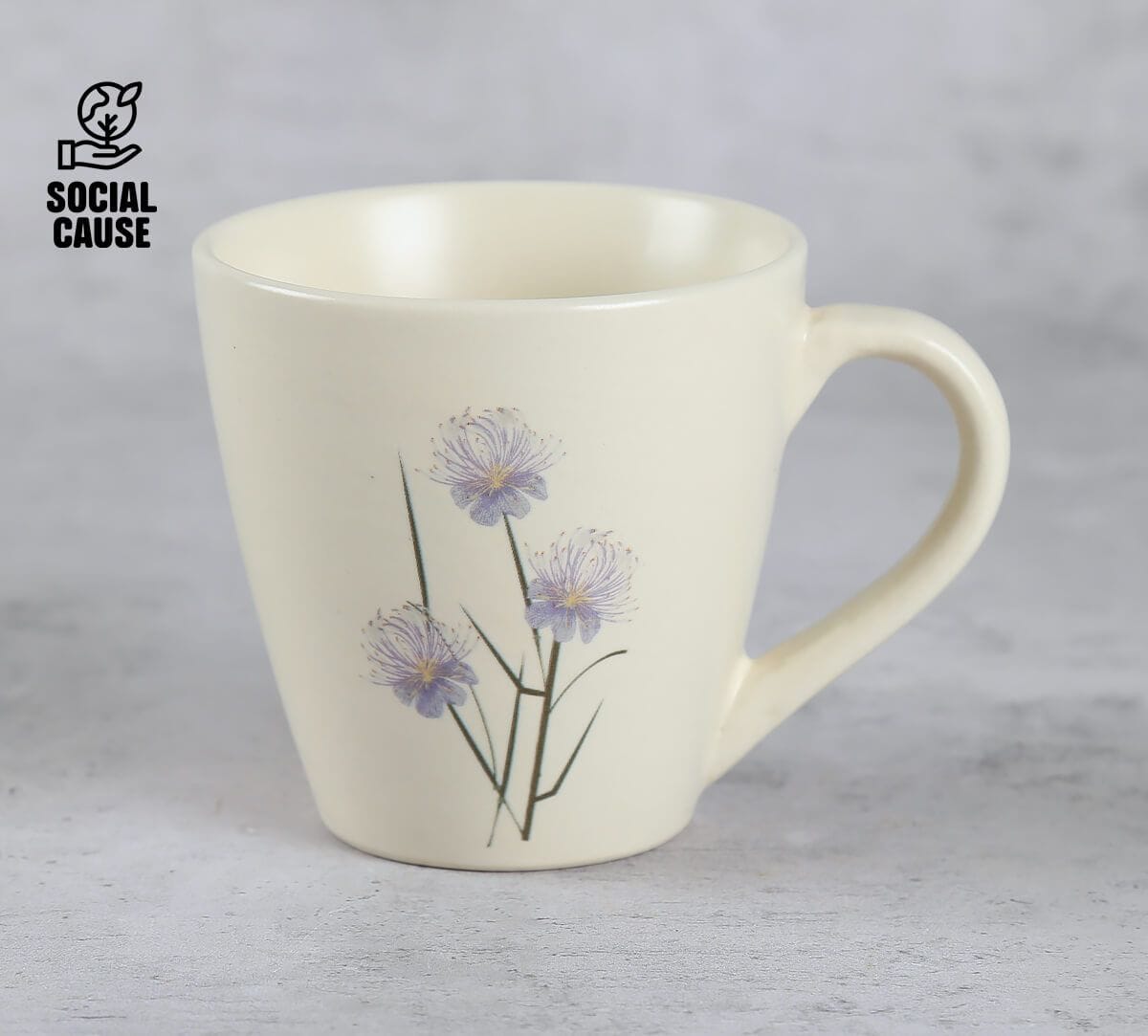 NGCPR Collection - Elegant Spider Flower Stoneware Mug