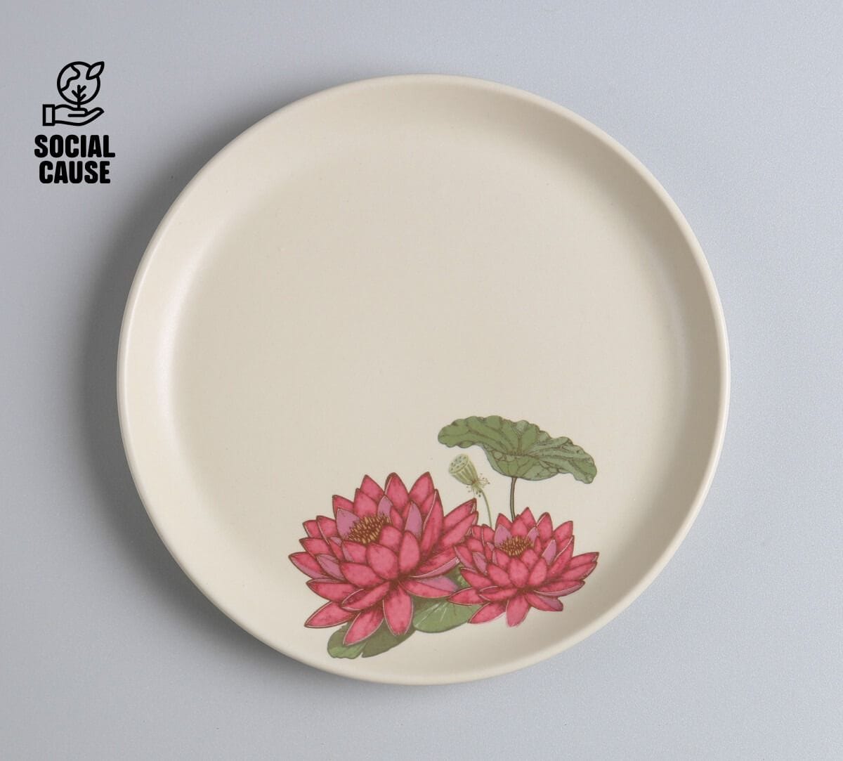 NGCPR Collection - Meghalaya Water Lily Stoneware Snack Plate