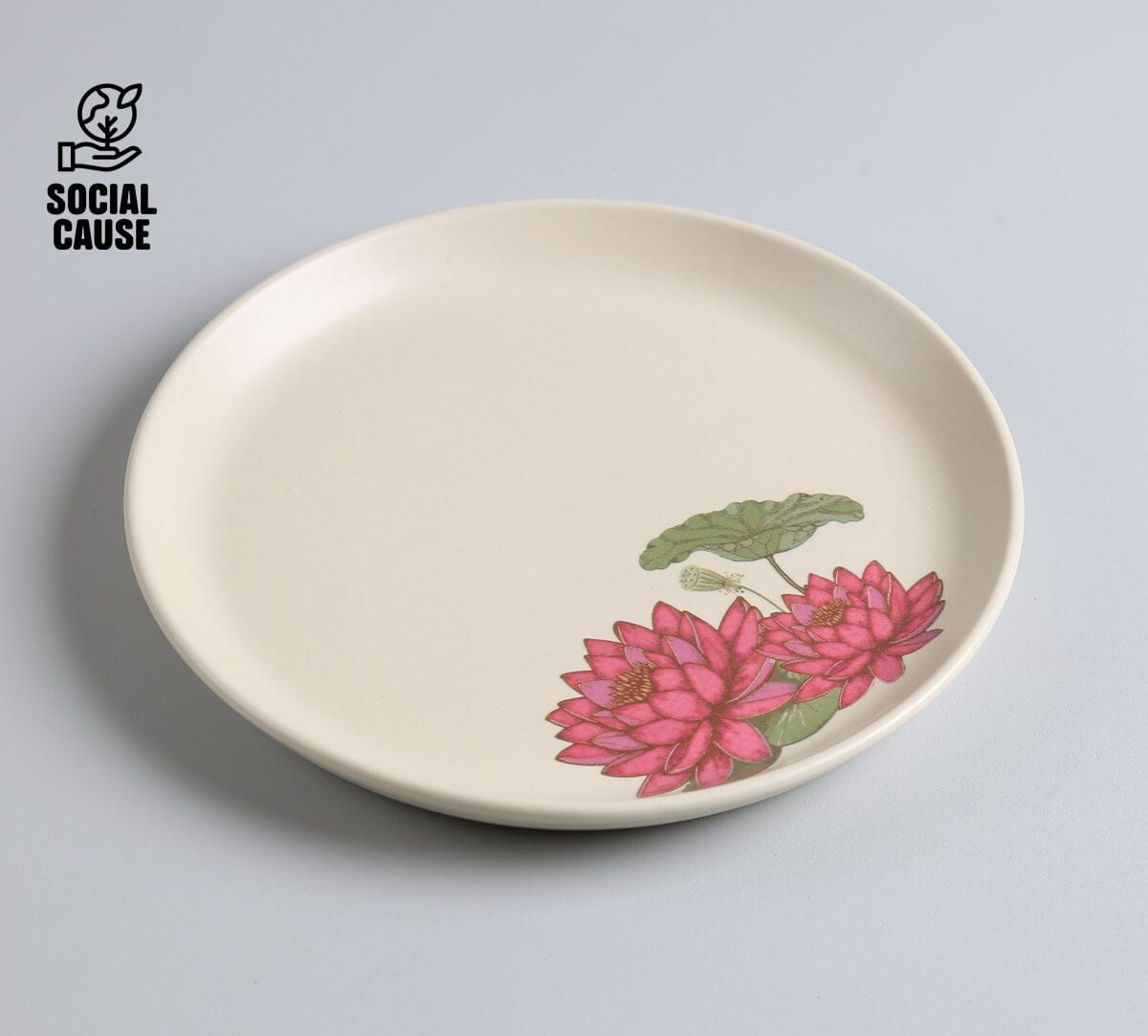 NGCPR Collection - Meghalaya Water Lily Stoneware Snack Plate