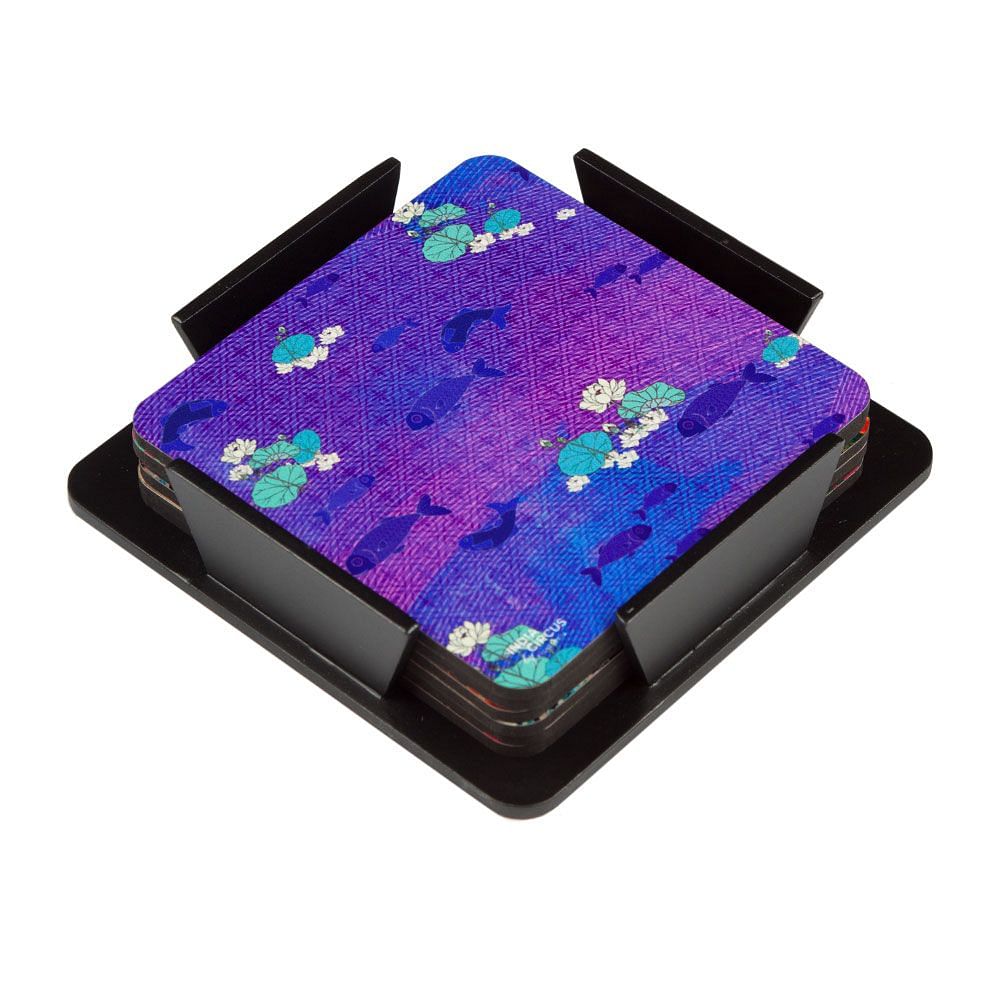 Oasis of Koi MDF Coaster - (Set of 6)