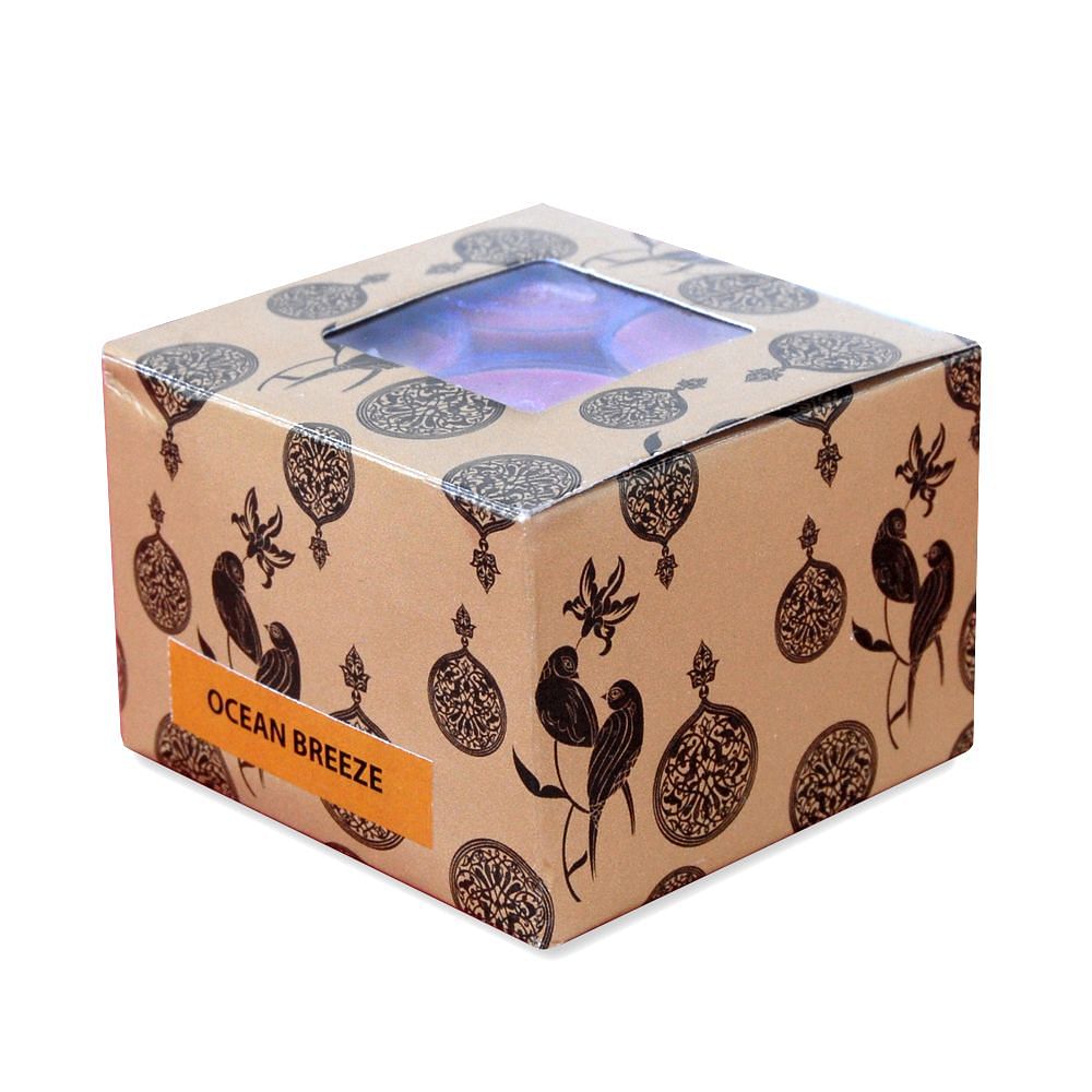 Bird Blush T-Light candles - Ocean Breeze Scented - (Set of 12)