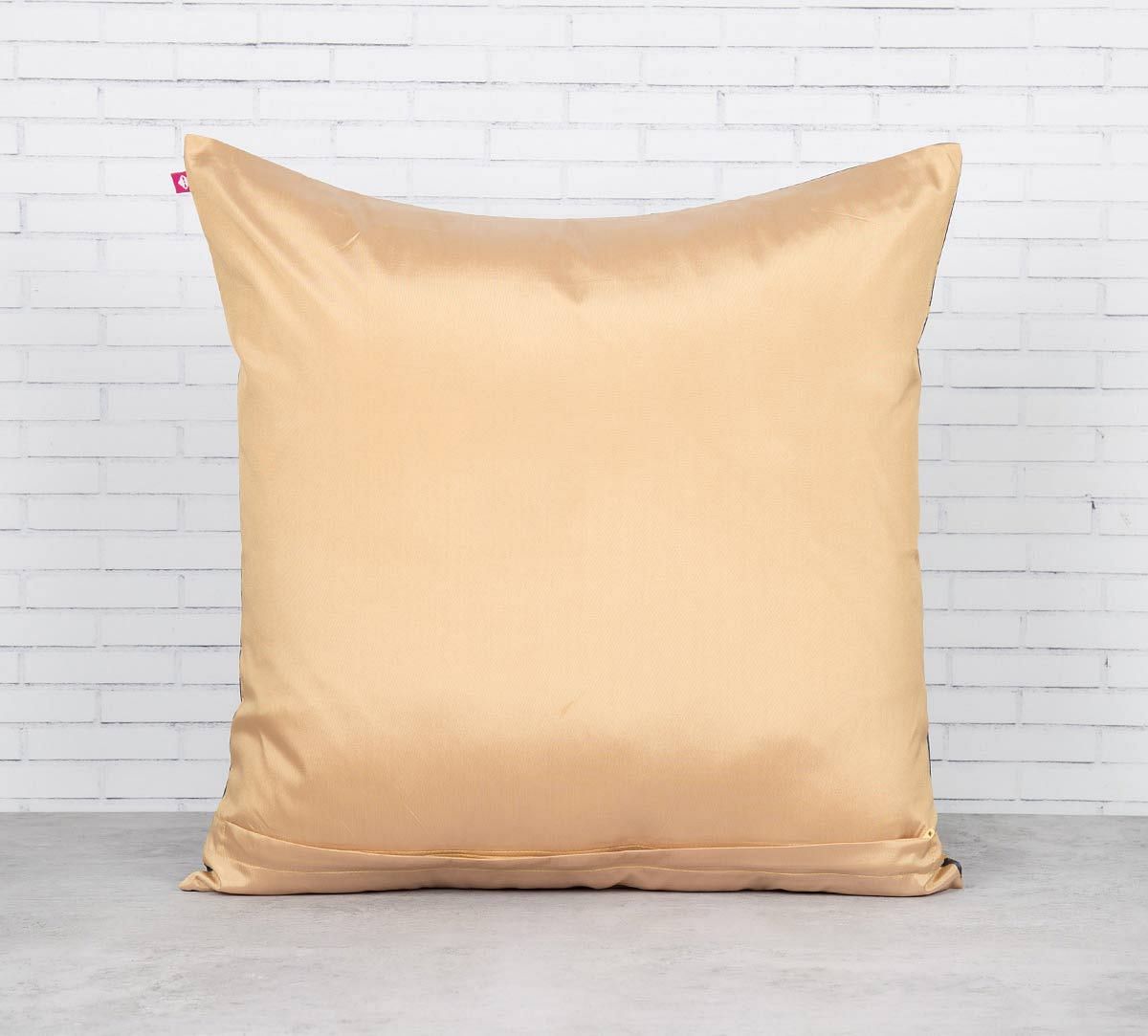 India Circus Palatial Courtyard Blended Taf Silk Cushion Cover