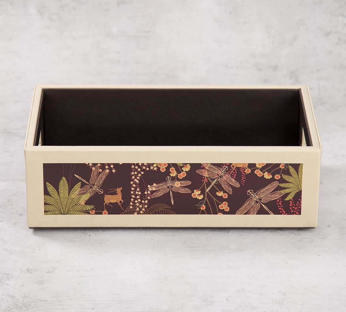 India Circus Palmeria Bloomer Leather Tray