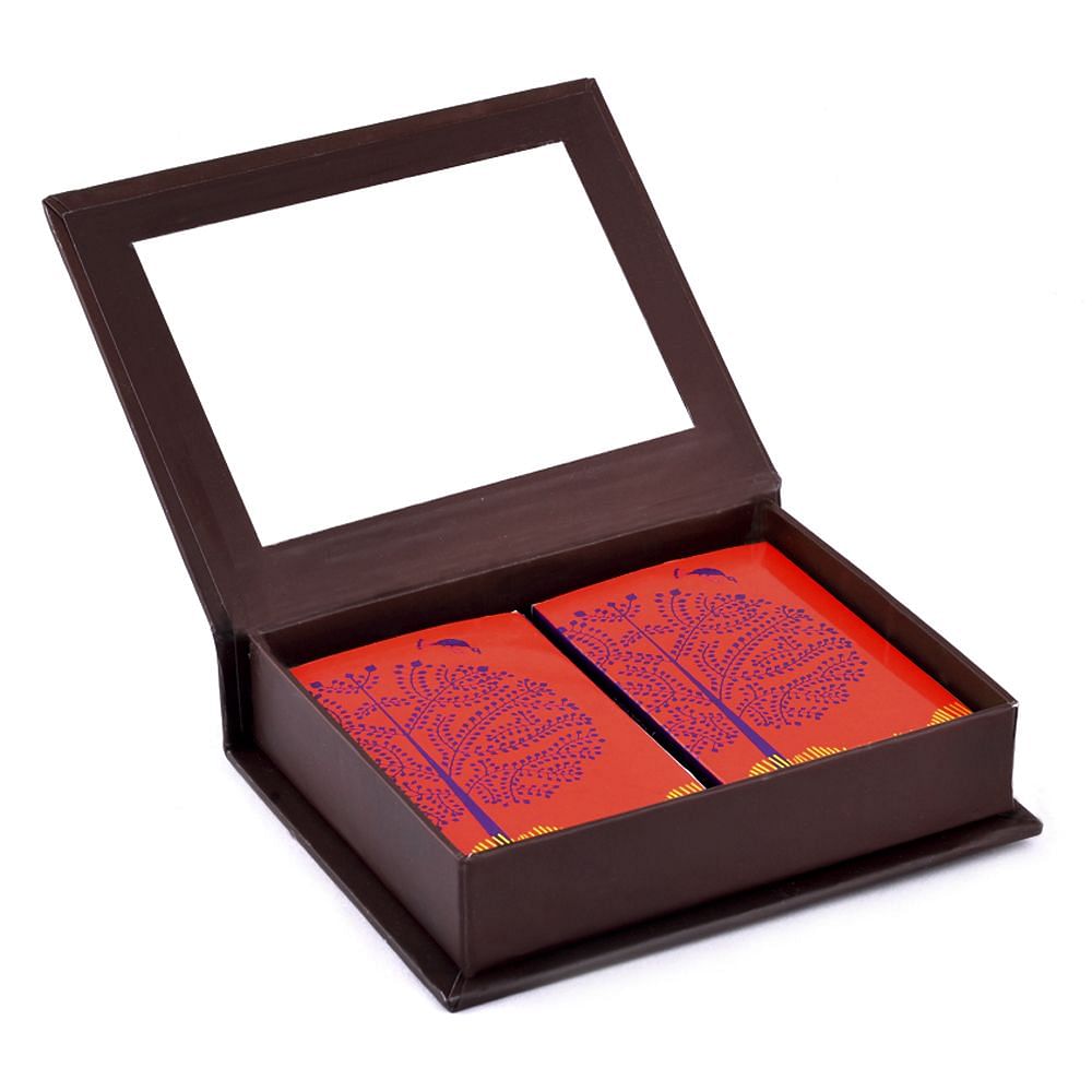 Purple Tree Warli Playing Card