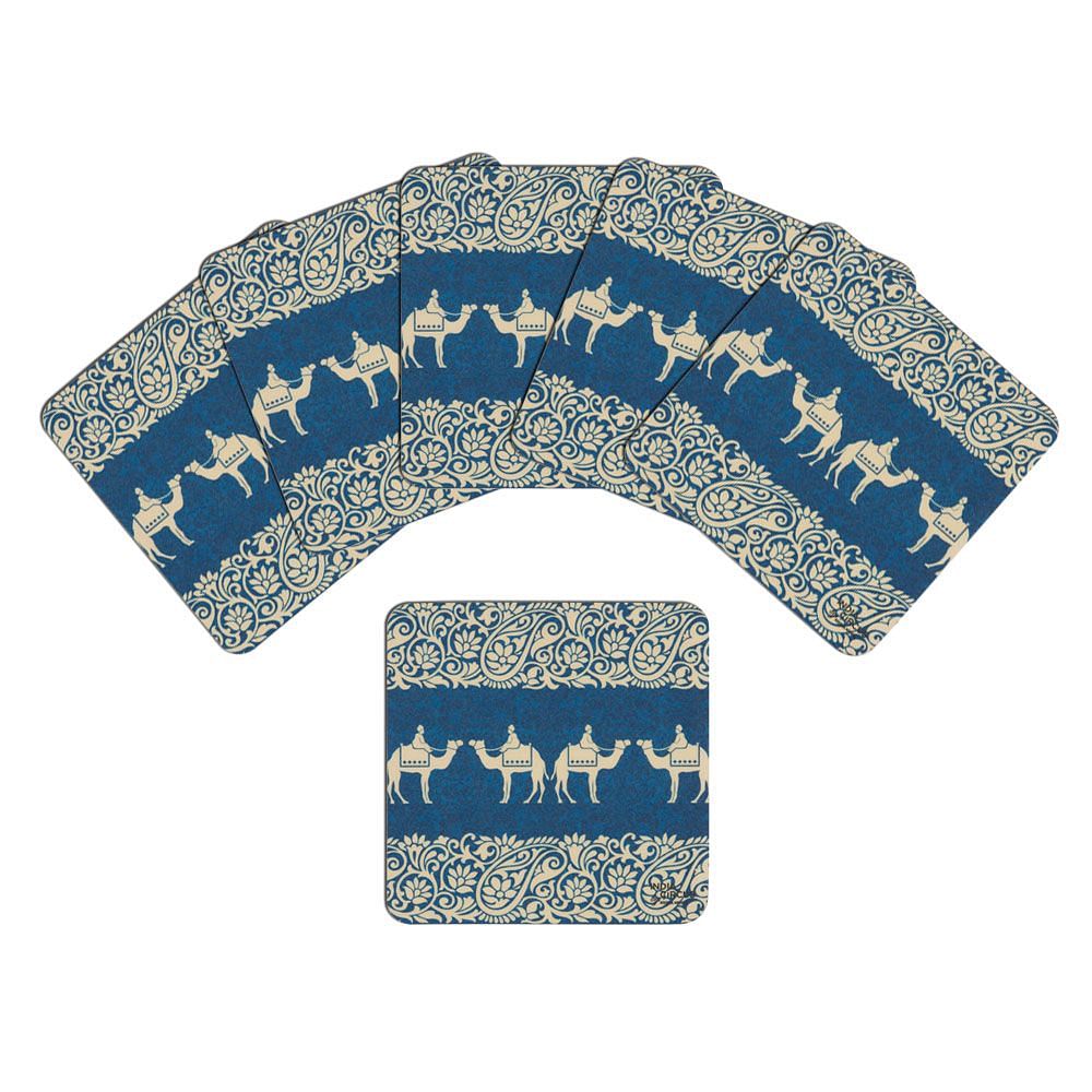 Sandy Illusions Rubber Coaster - (Set of 6)