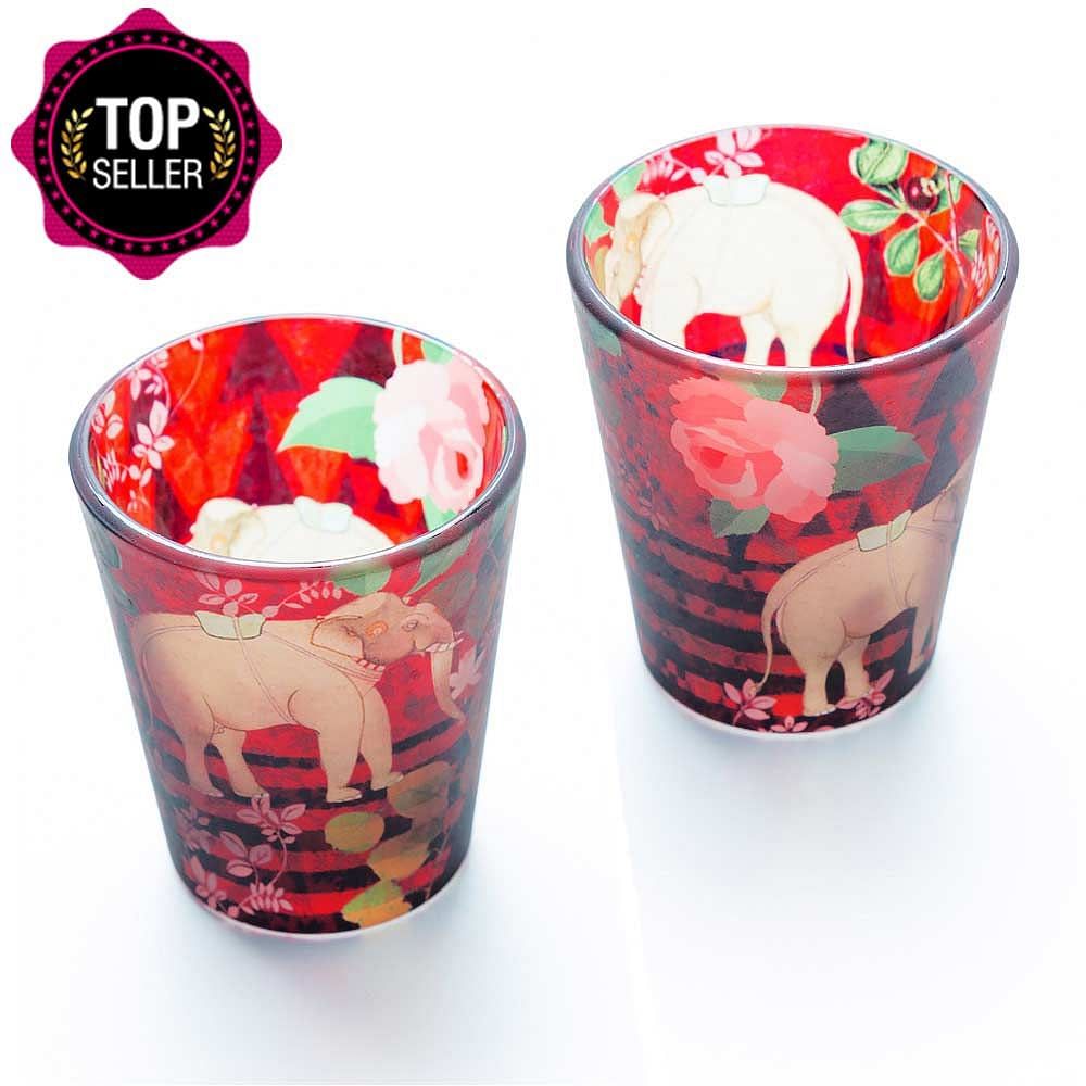 Accord of the Forest Frosted Shot Glasses (Set of 2)