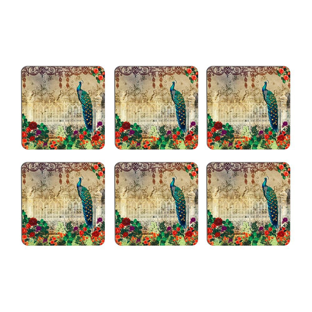 Song of the Peacock MDF Coaster - (Set of 6)