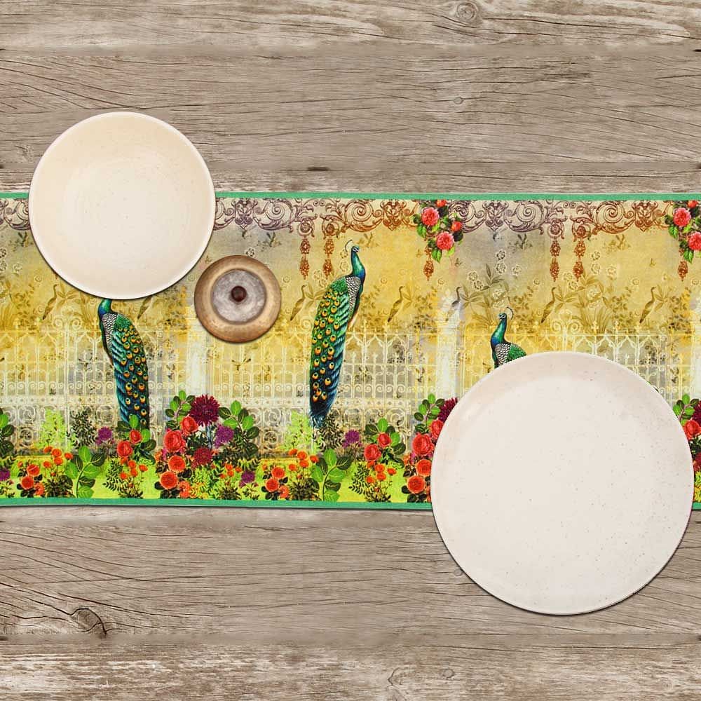 Song of the Peacock Table Runner
