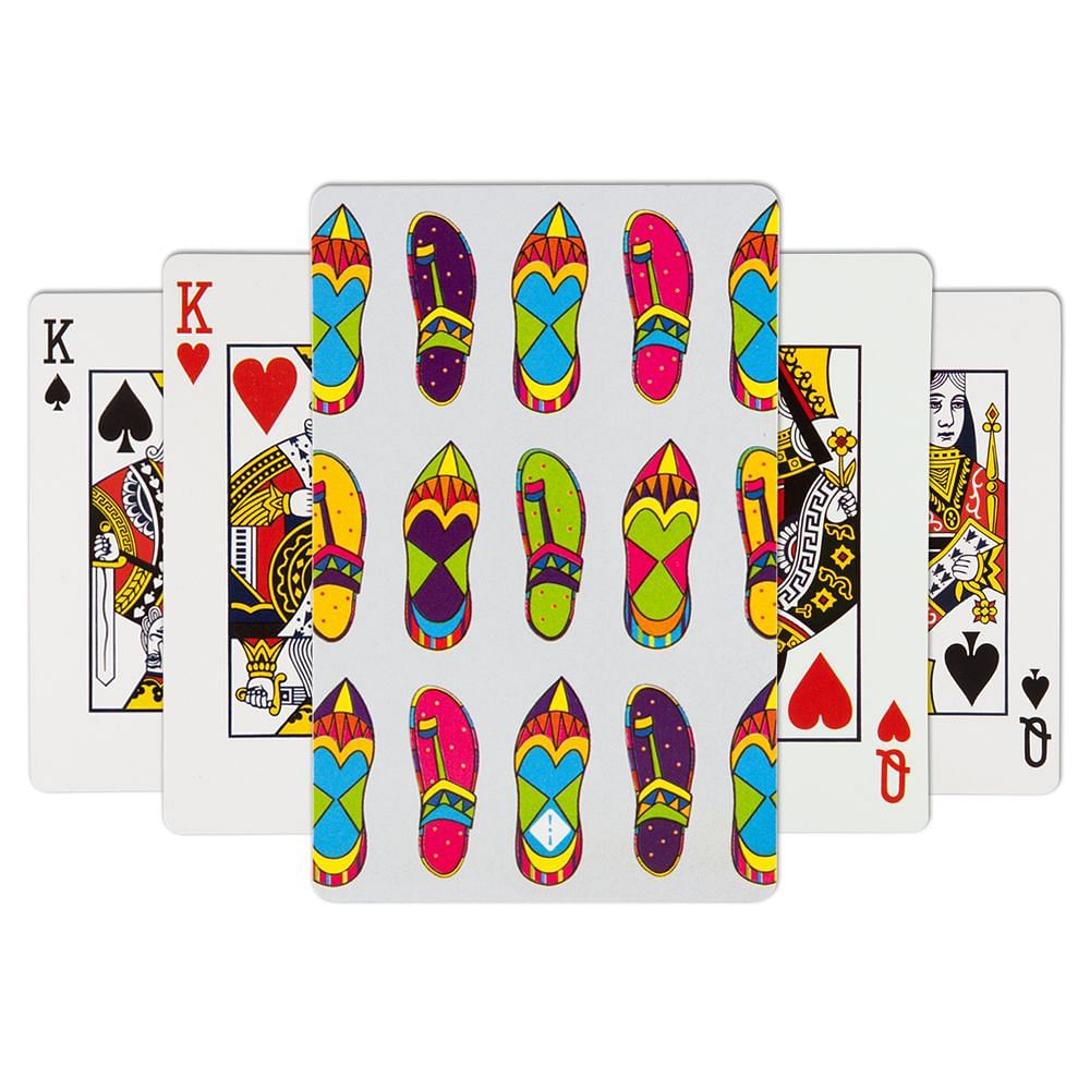 Jalebi Stunning Slippers Playing Card - (Set of 2)