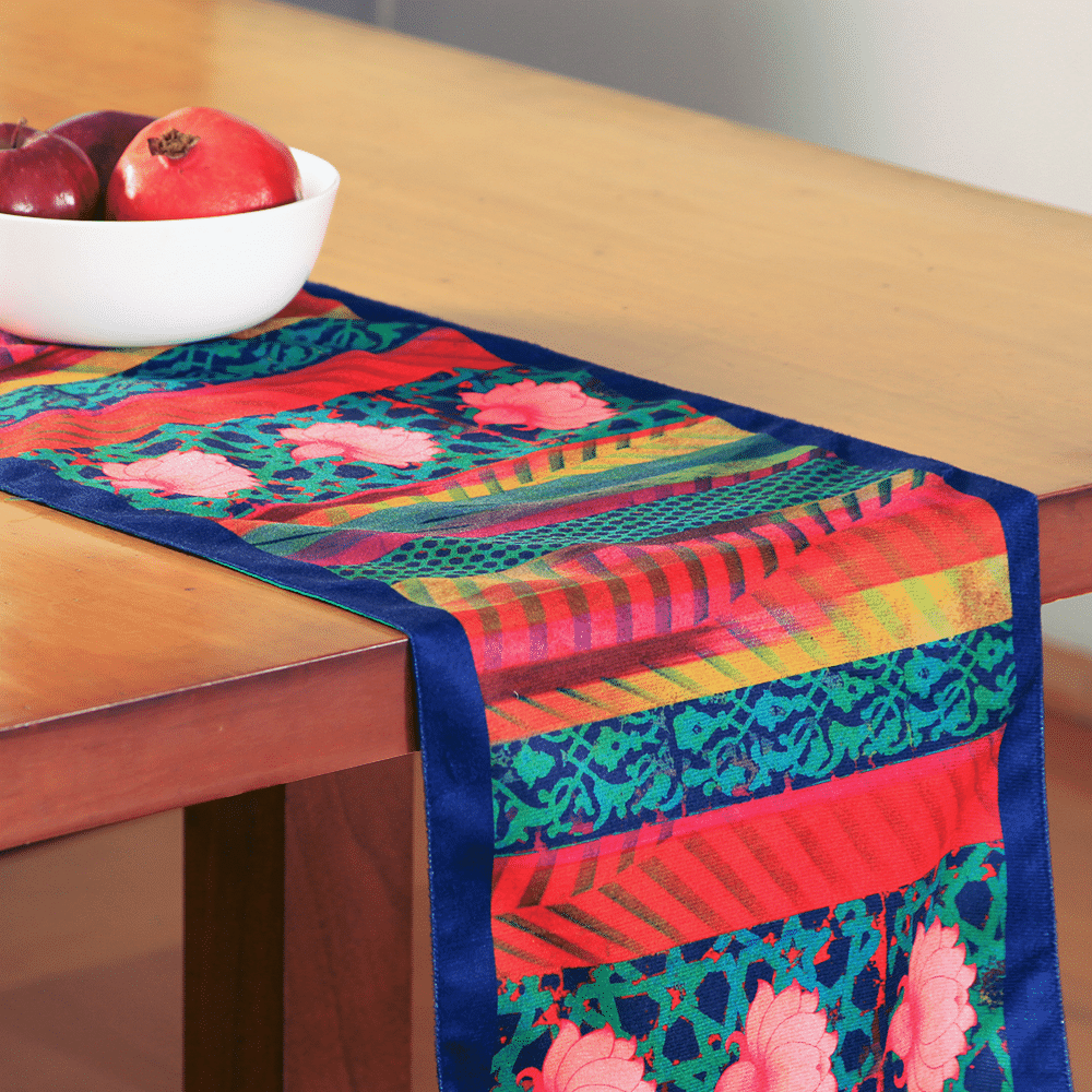 Flower Quill Table Runner